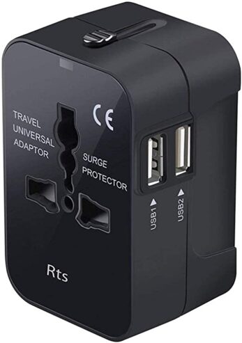 rts Dual USB Universal Travel Adapter