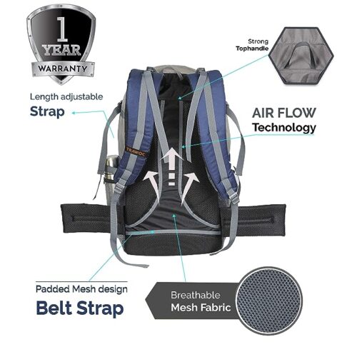 TRAWOC’s 55 LTR Travel Backpack – Your Perfect Companion for Camping, Hiking, and Trekking