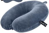 Travel with Billebon’s Premium Neck Pillow and Eye Mask Combo