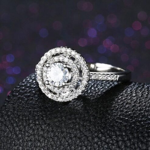 Buy Exquisite Silver Diamond Ring | Jewllery Design